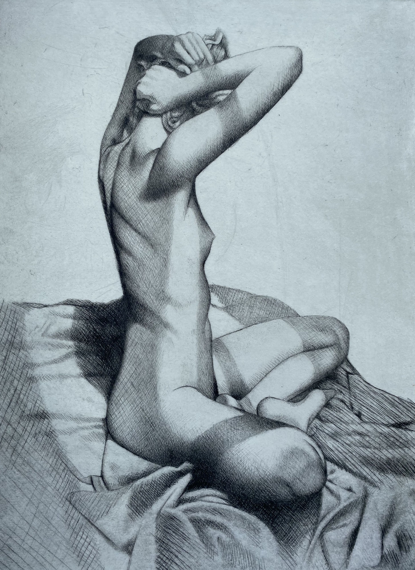 Mark Clark, Nude in Sunlight (Mounted)