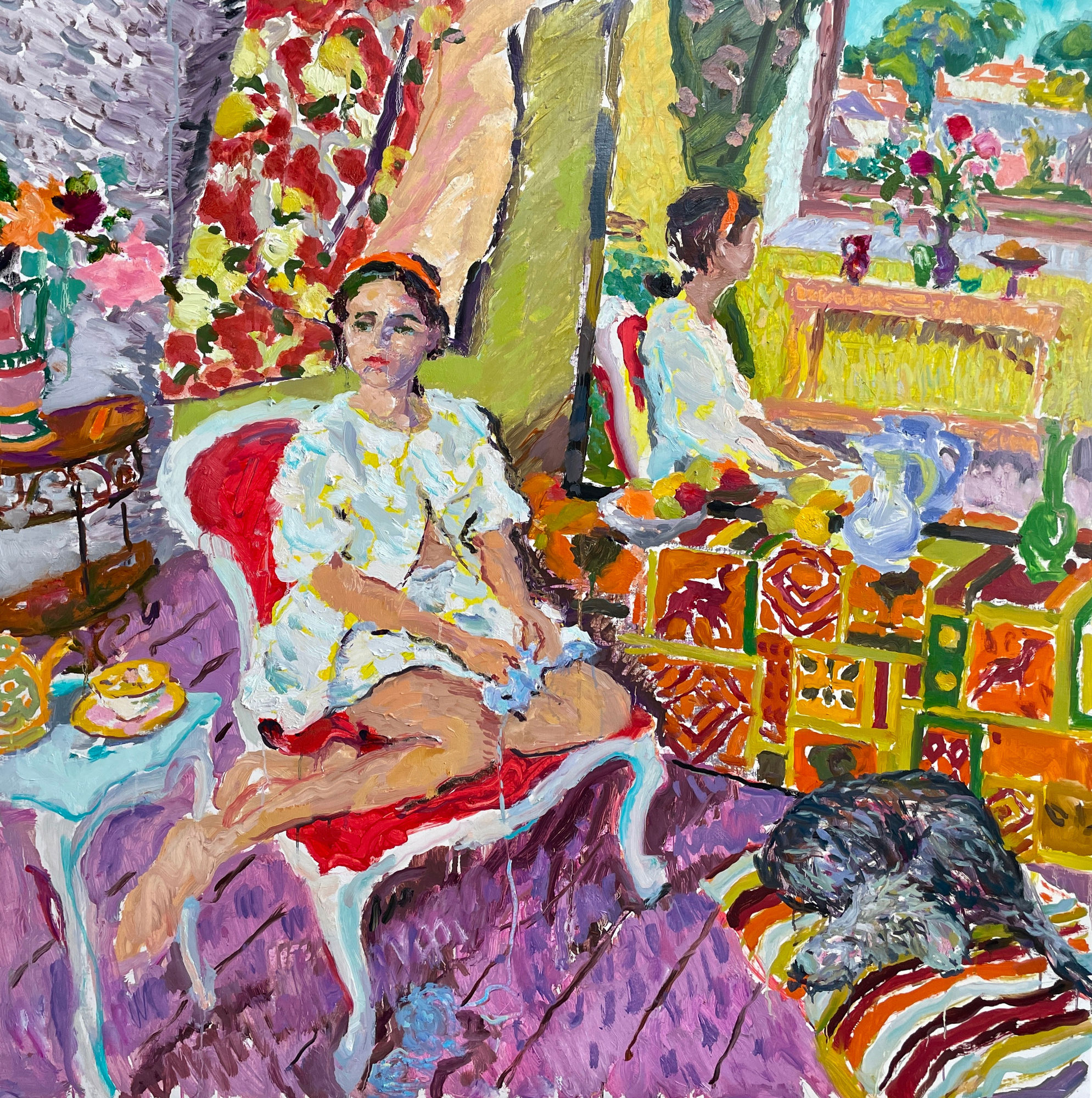 Hugo Grenville, Young Woman with her Dog