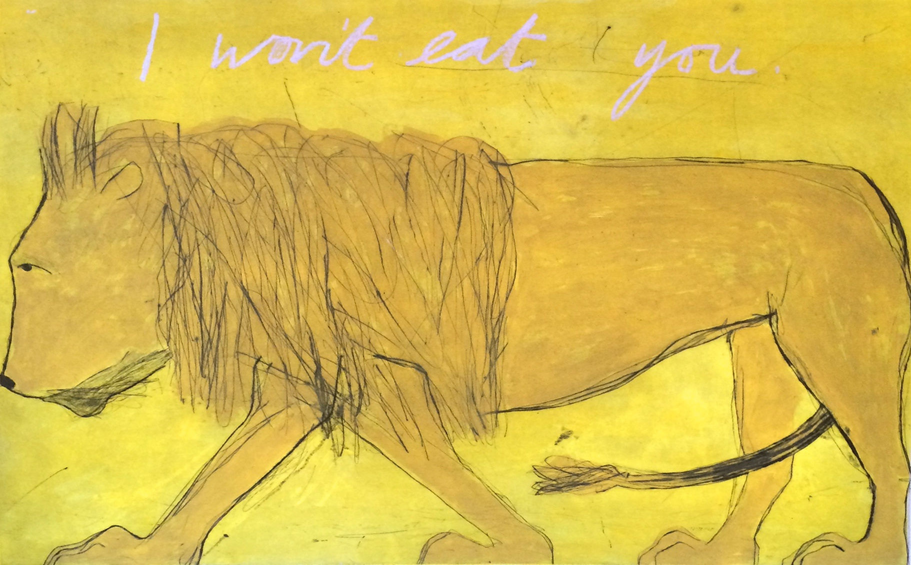 Kate Boxer, "I won't eat you" (Framed)