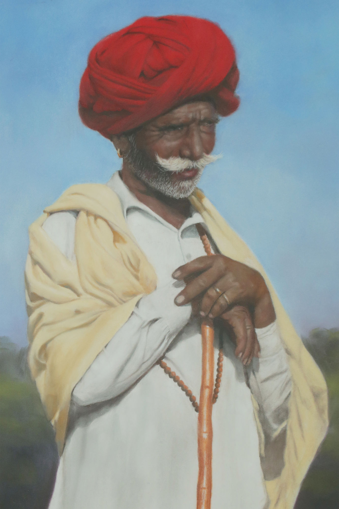 Mark Clark, Rajsathani Man with Red Turban