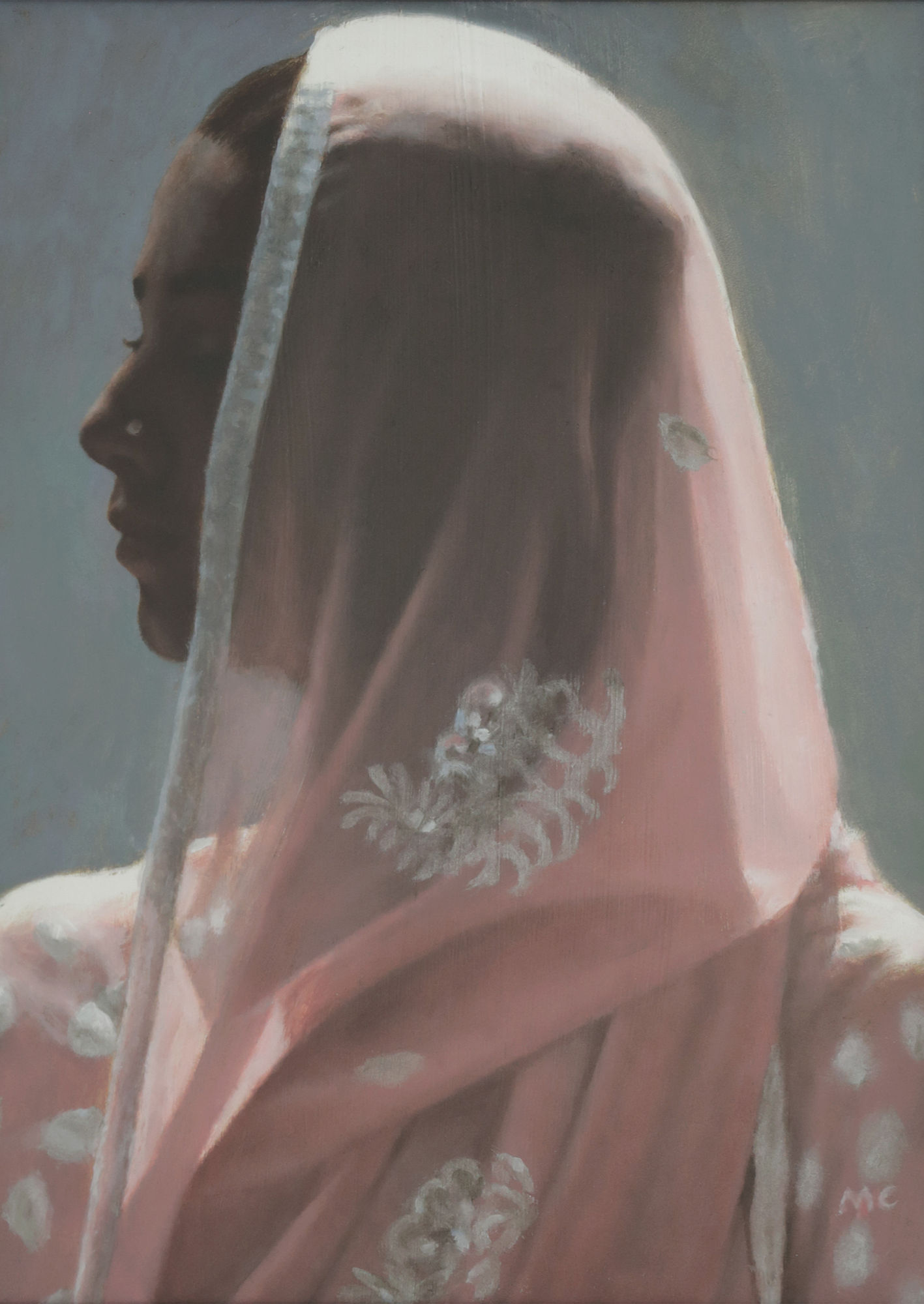 Mark Clark, Rajasthani Girl with Pink Sari