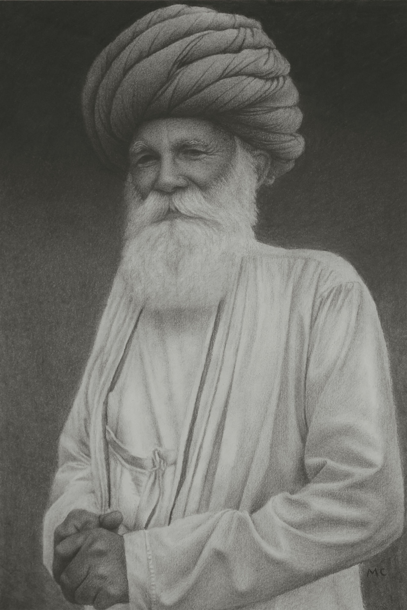 Mark Clark, Rajasthani Man in White