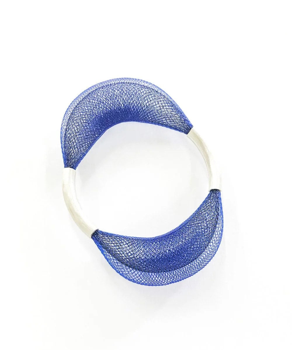 Michal Lando, Loop Bangles - Navy Blue + Black, 2025