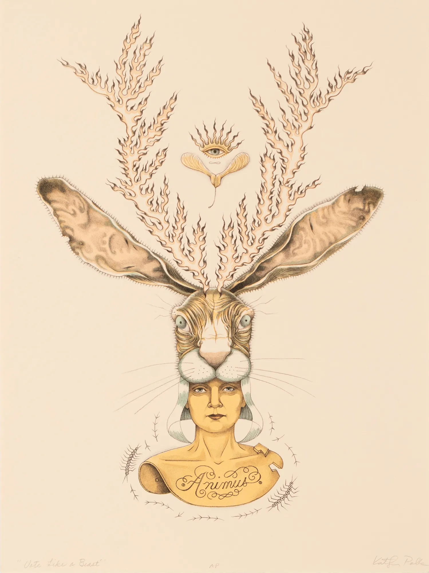 Kathryn Polk, Vote Like a Beast, 2019