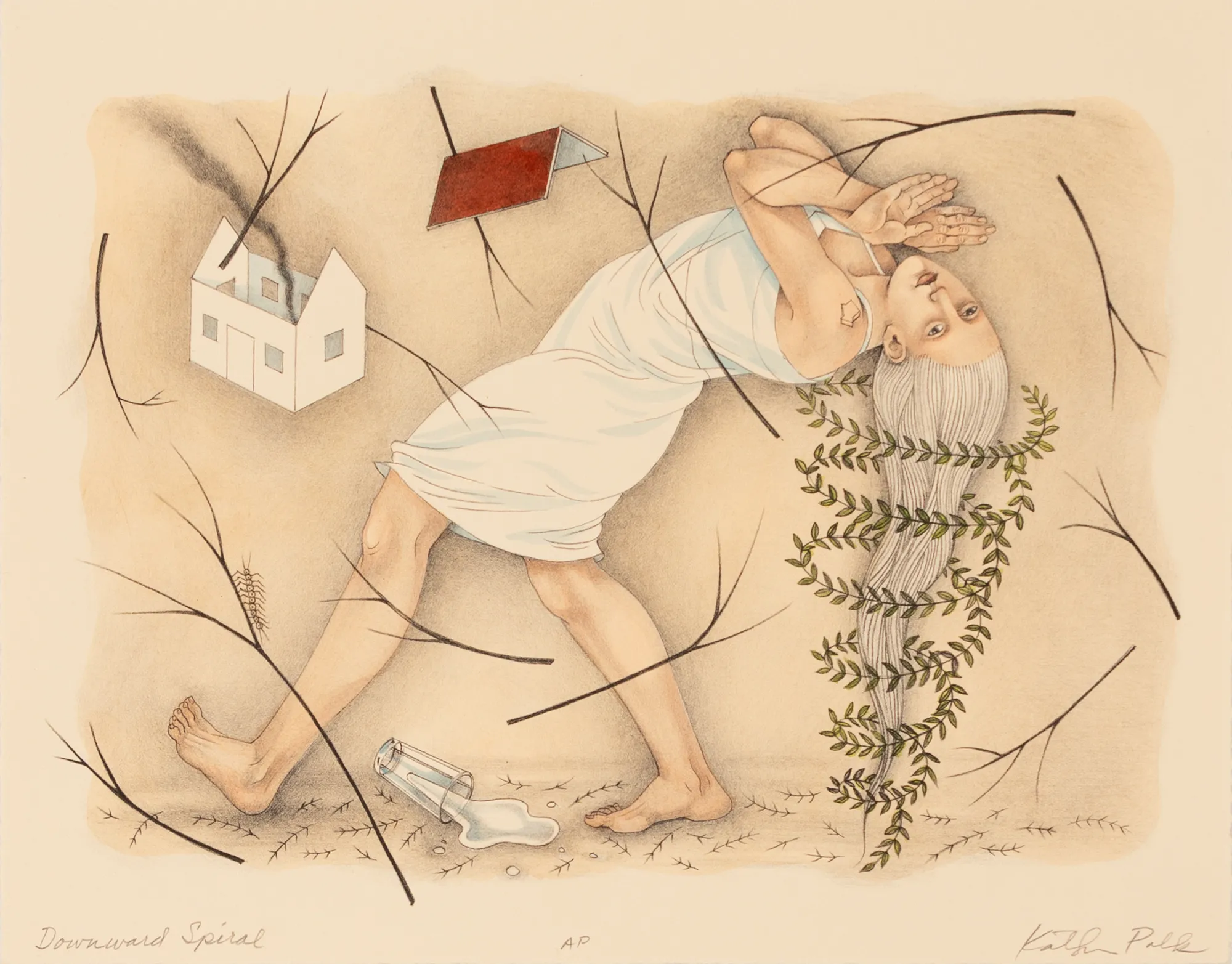 Kathryn Polk, Downward Spiral, 2025