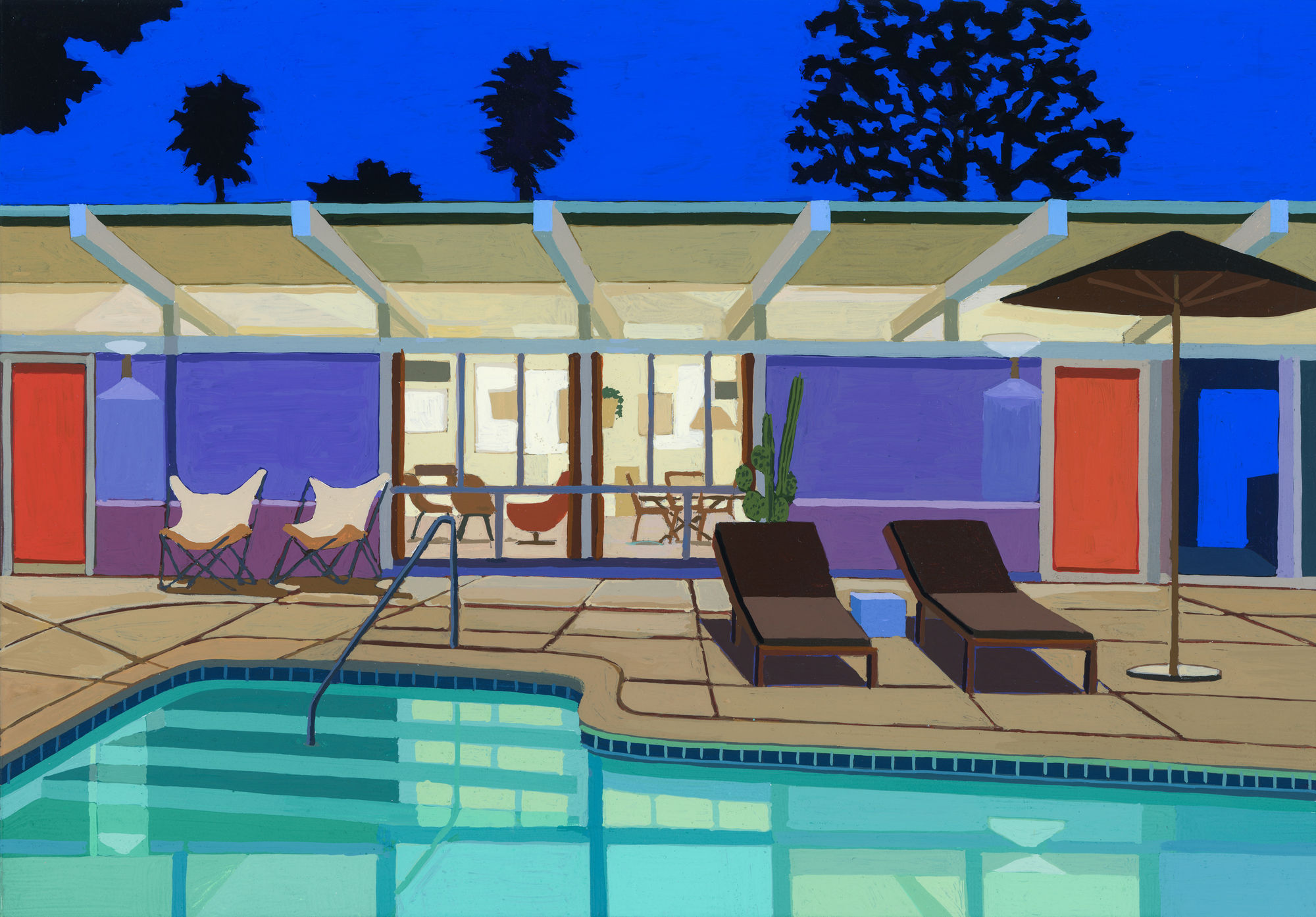 Andy Burgess, Purple Patio, 2020