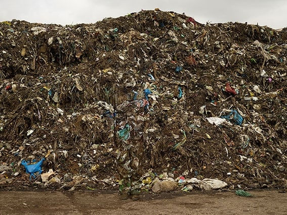 Liu Bolin, Municipal Waste (large), 2014