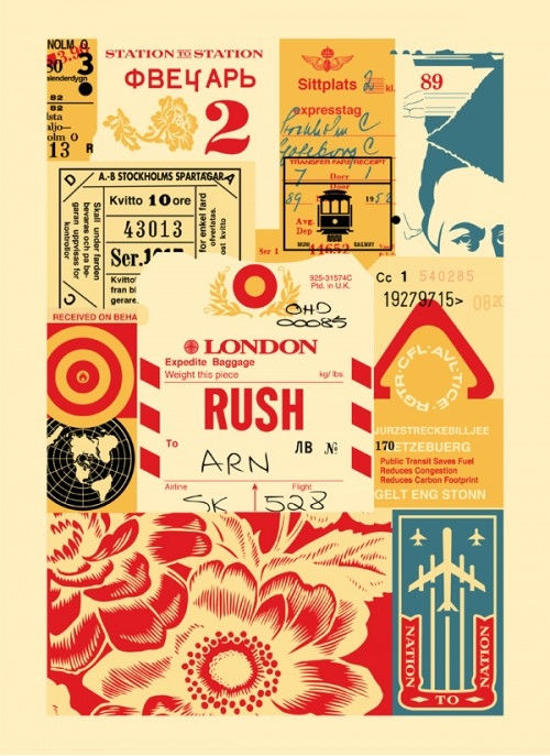 Shepard Fairey Station to Station 4 137x100 cm