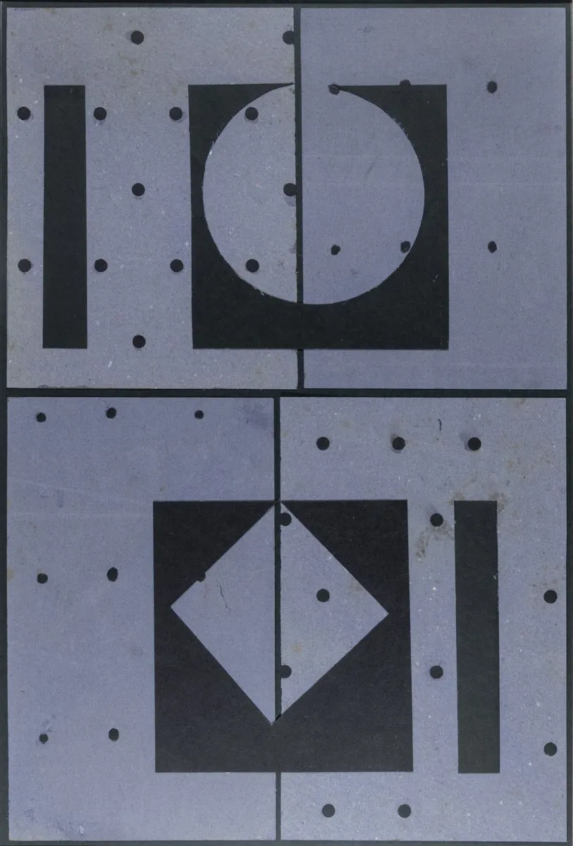 George Dannatt, Collage - Blue Mercato, 2004