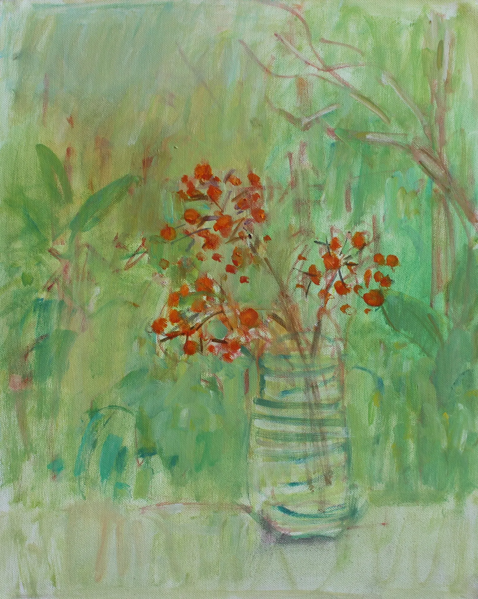 Jackie Philip, Rich Green Tapestry, 2021