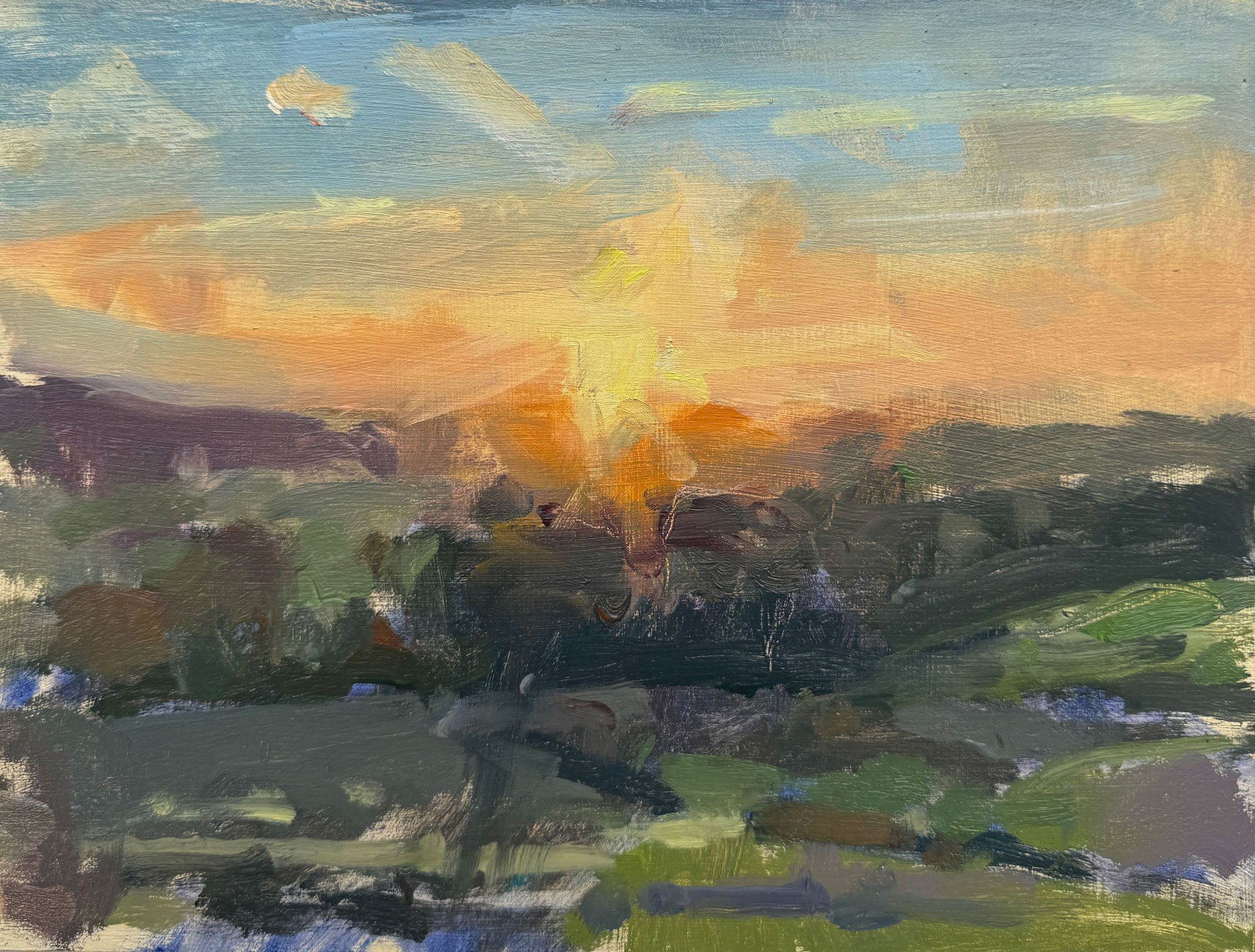 Sarah Manolescue, Descending Winter Sun