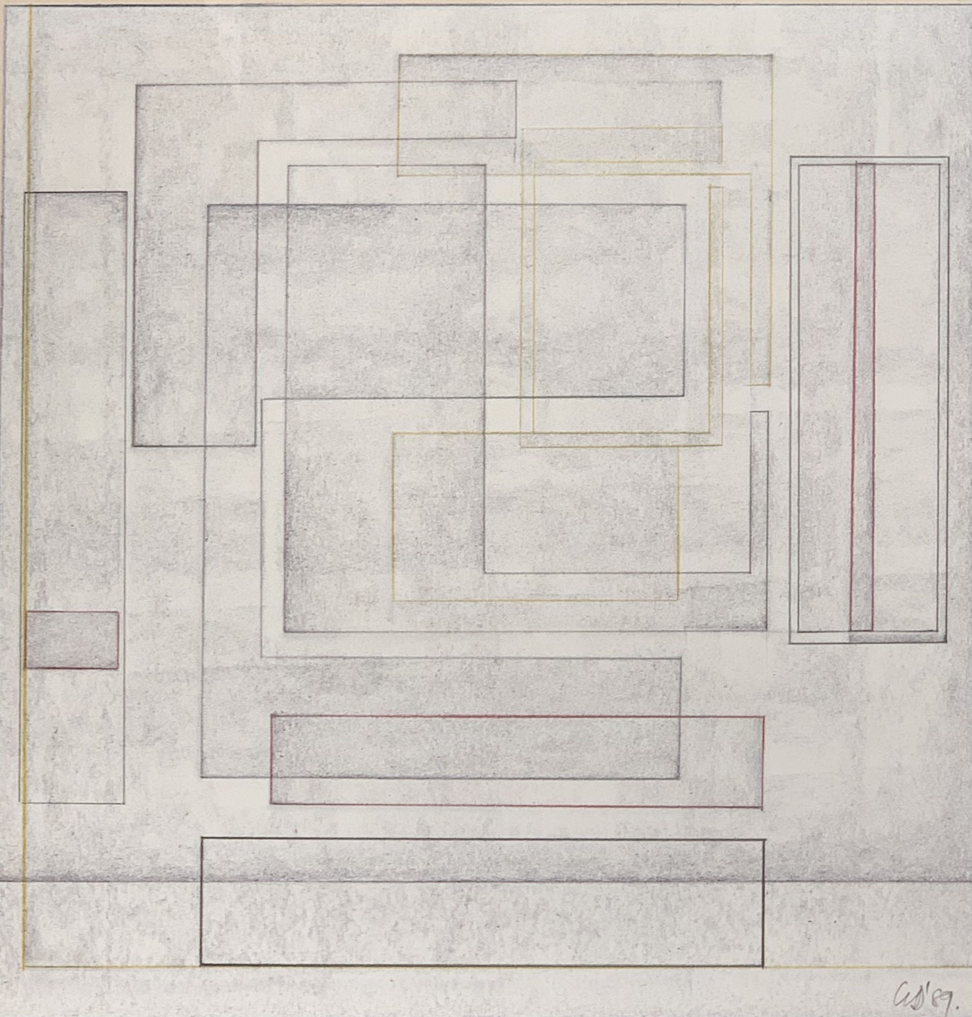 George Dannatt, Record Sleeve for a Work by Boulez, 1989