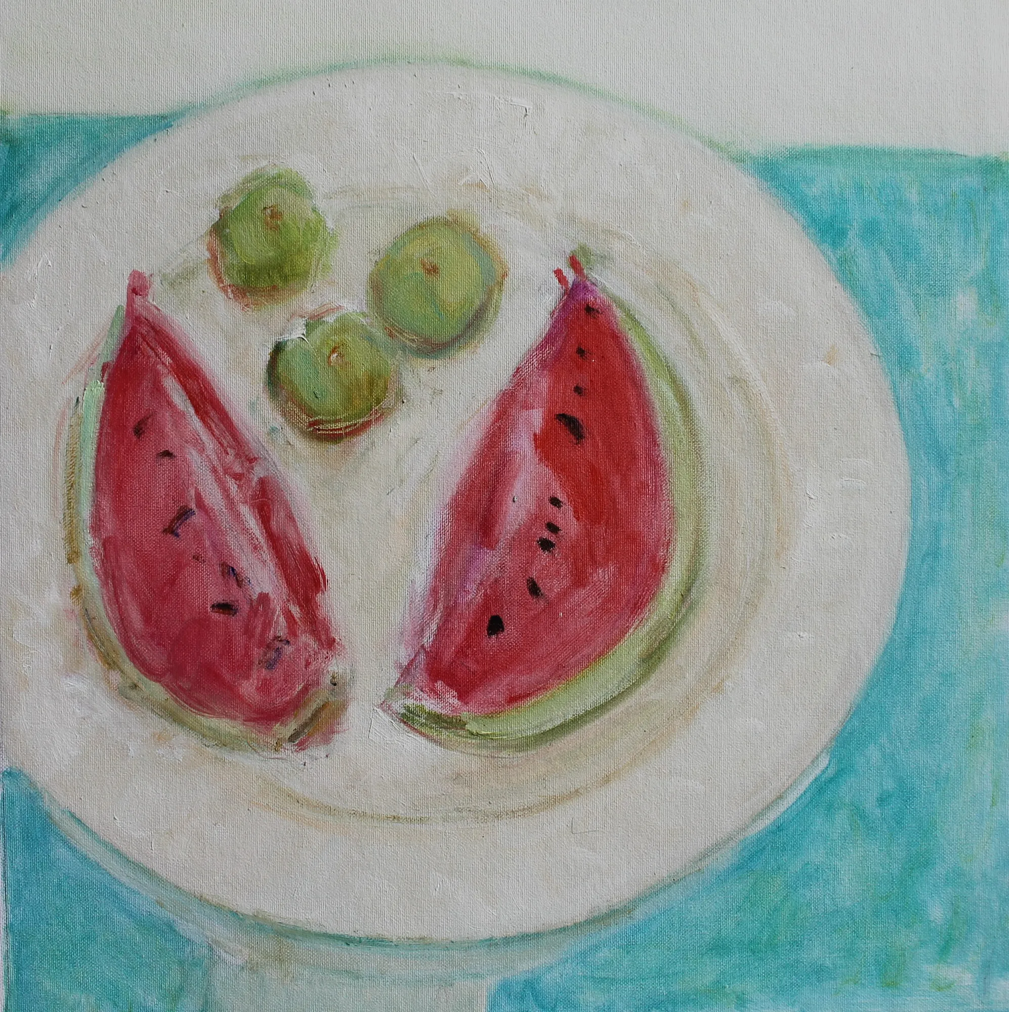 Jackie Philip, Watermelon and Limes, 2021