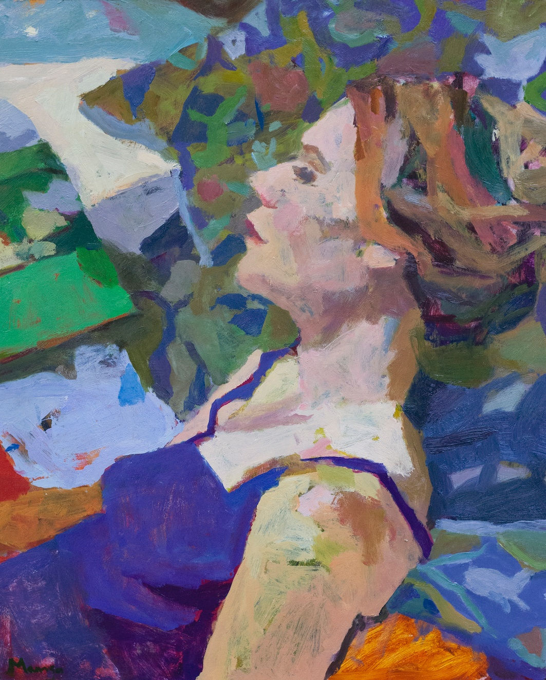 Mungo Powney, Head of a Woman, 2021