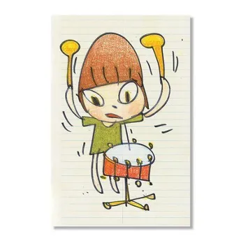 Yoshitomo Nara, Banging the Drum, 2020