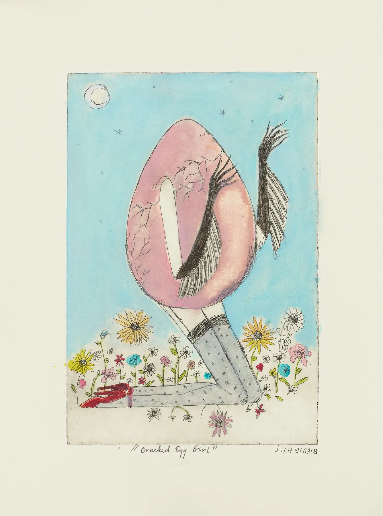 Birdie Hall, Cracked Egg Girl , 2020