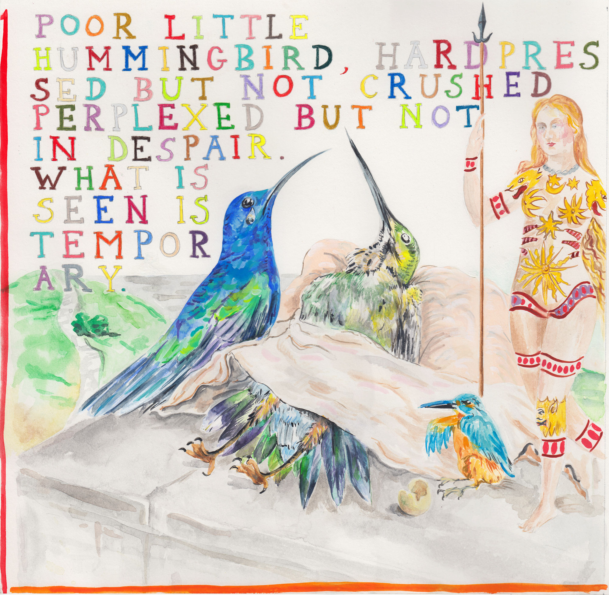 Maria Pask, Numen, the Little tired Hummingbird,, 2020
