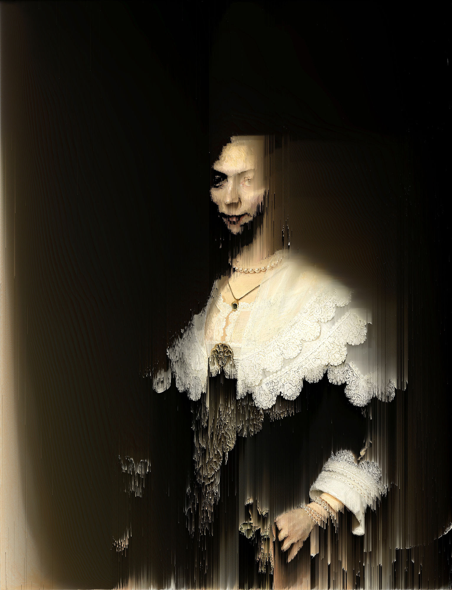 Gordon Cheung, Woman (after Rembrandt Harmensz van Rijn, 1639), 2017