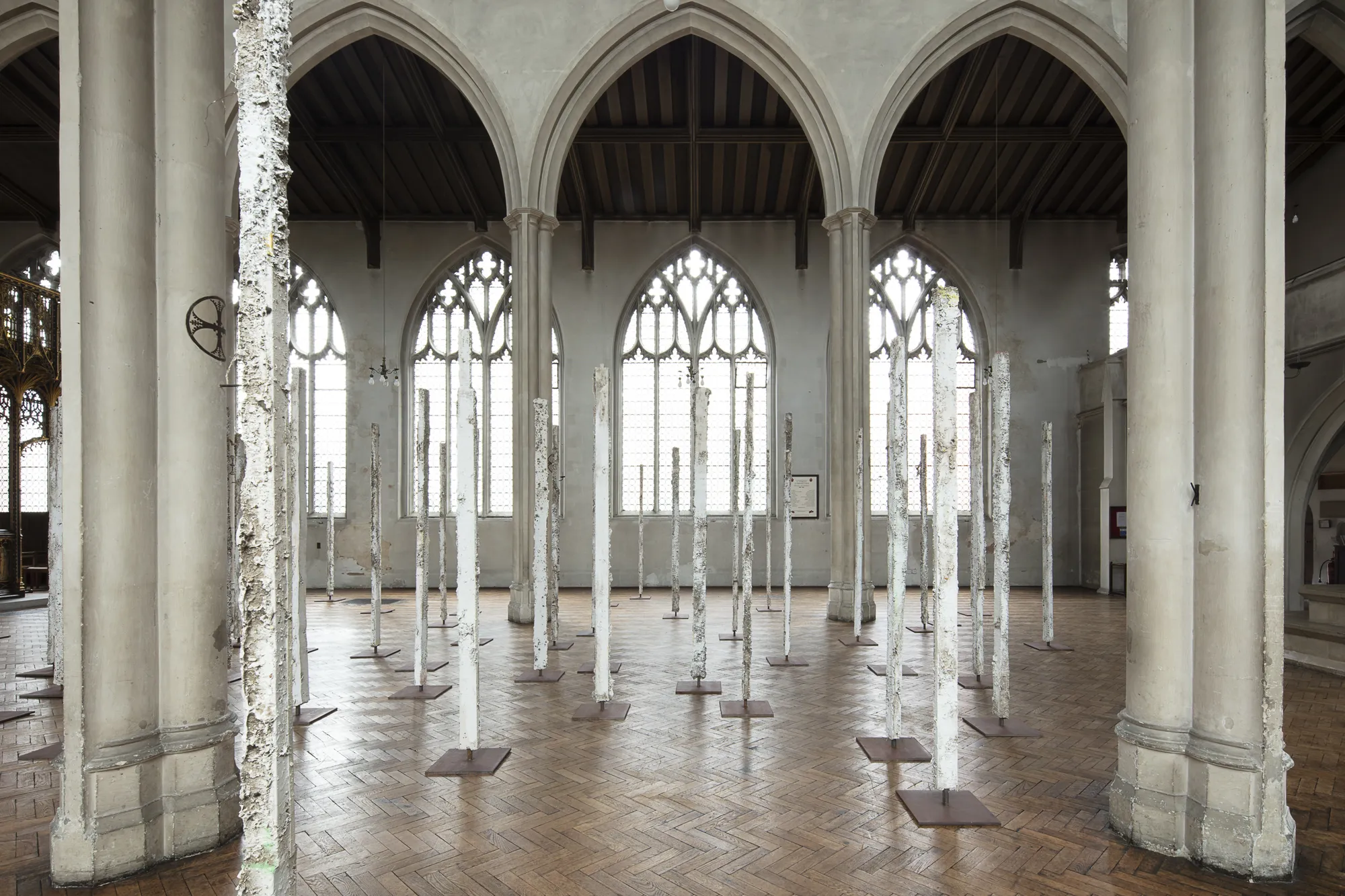 Jodie Carey, Stand, installation view, St Cyprian's Clarence Gate, London, UK, 2018