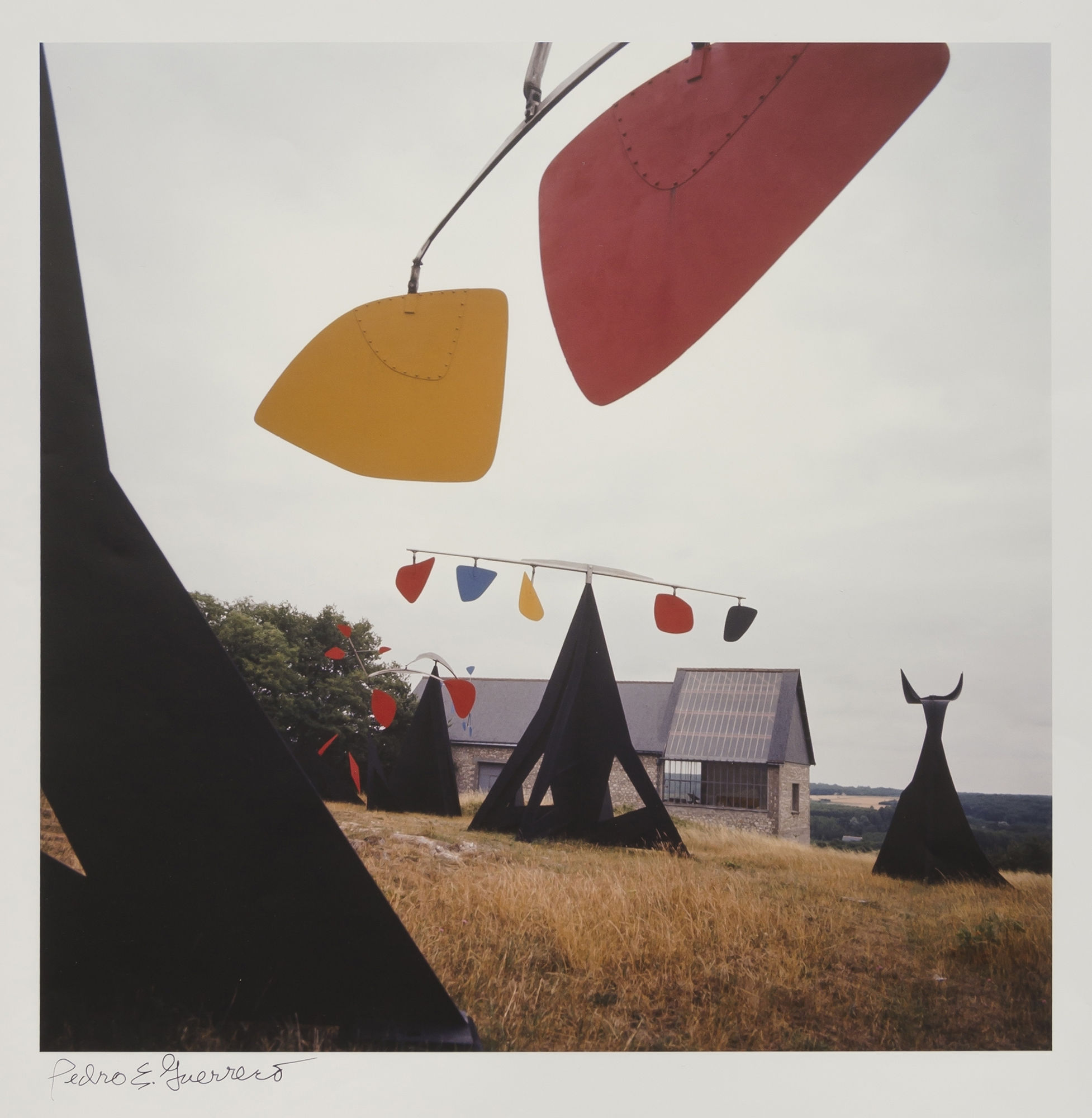 Pedro E. Guerrero, Calder Studio Exterior with Mobiles, Saché, France, 1964