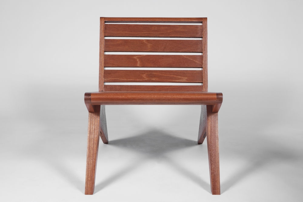 Michael Boyd for PLANEfurniture, WEDGEseries 'Arrowhead' slatted lounge chair, 2011