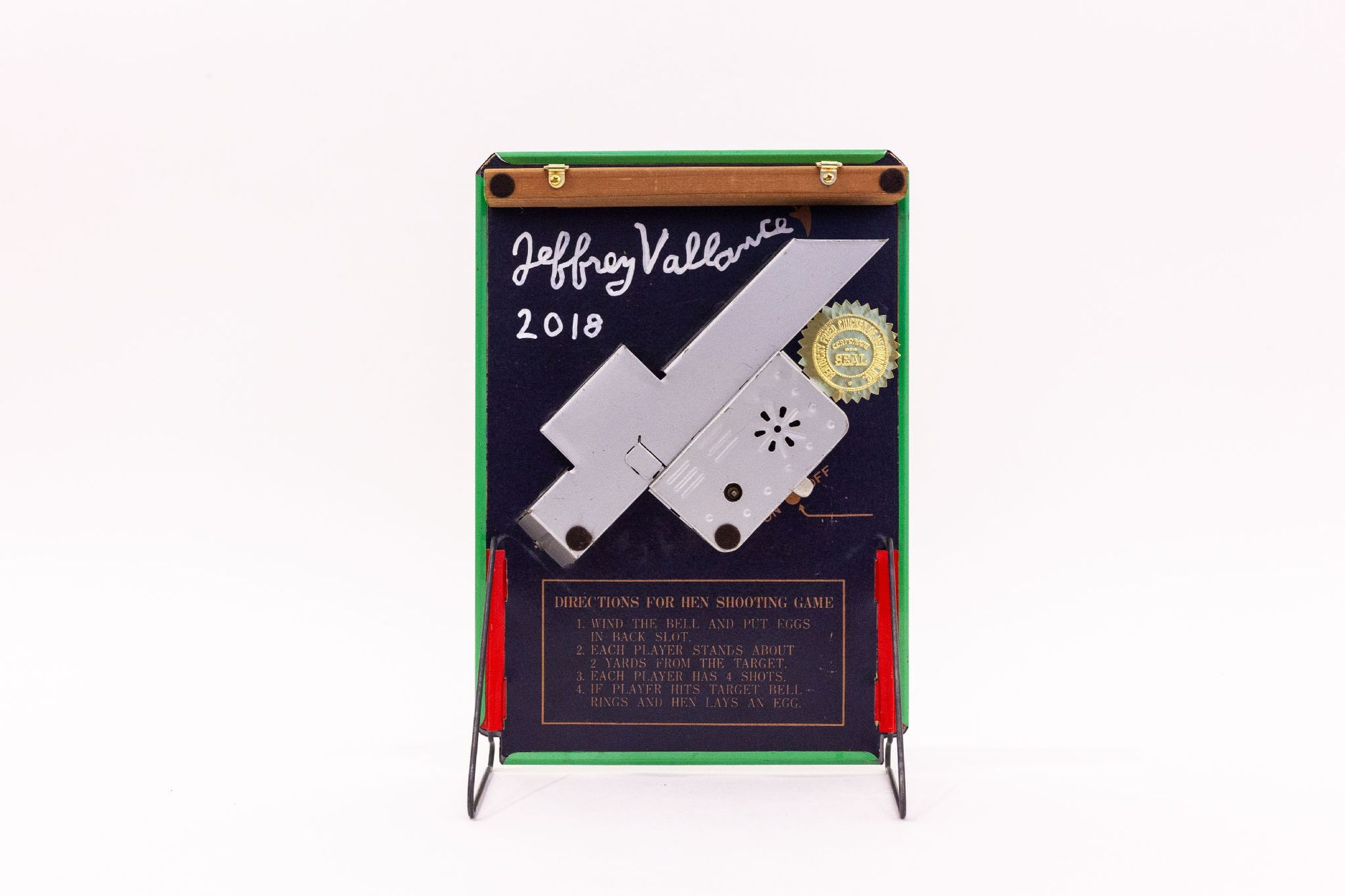 Jeffrey Vallance, Mother Hen Target Game, 2018