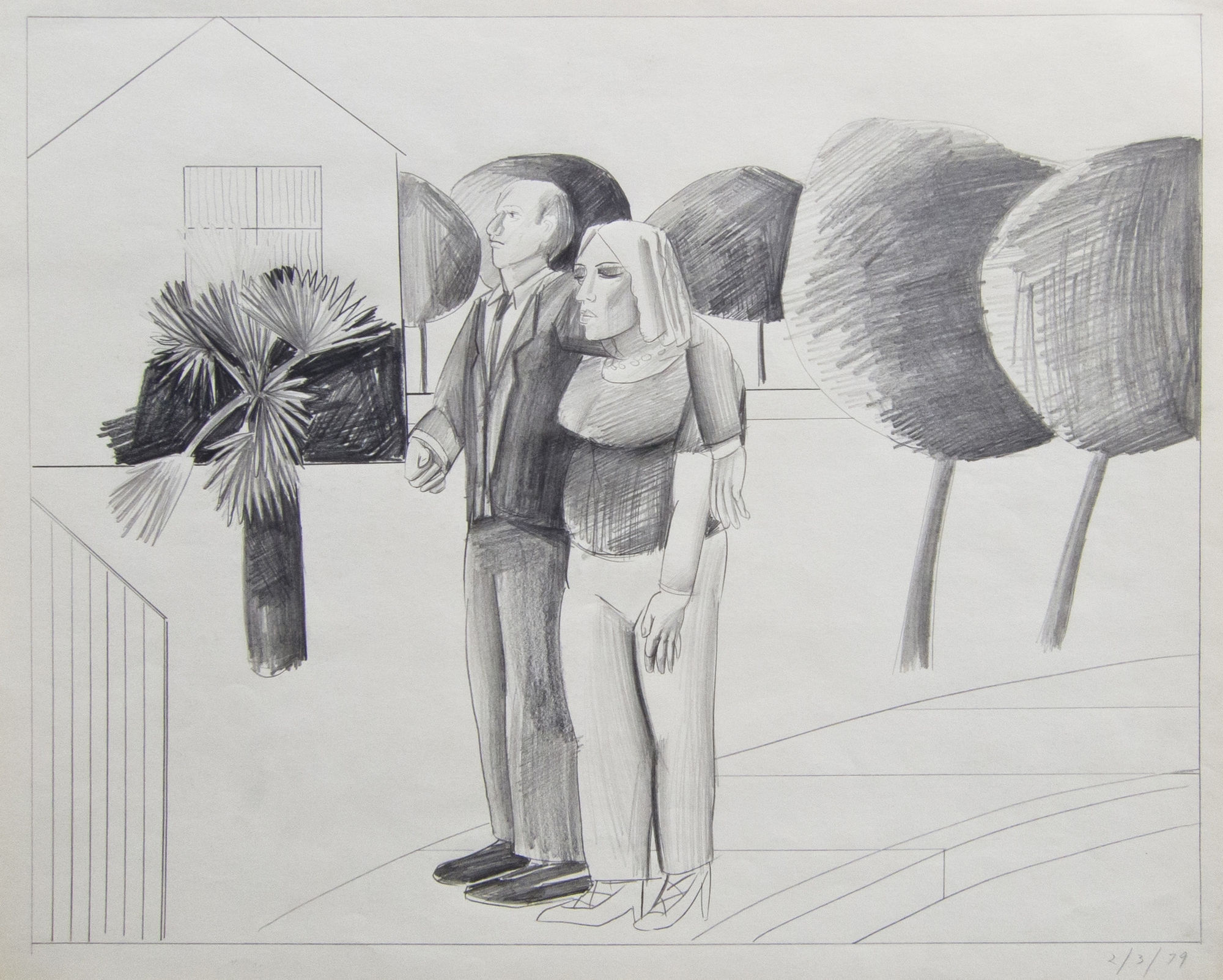 Patrick Angus, Art Patrons, 2/3/79, 1979