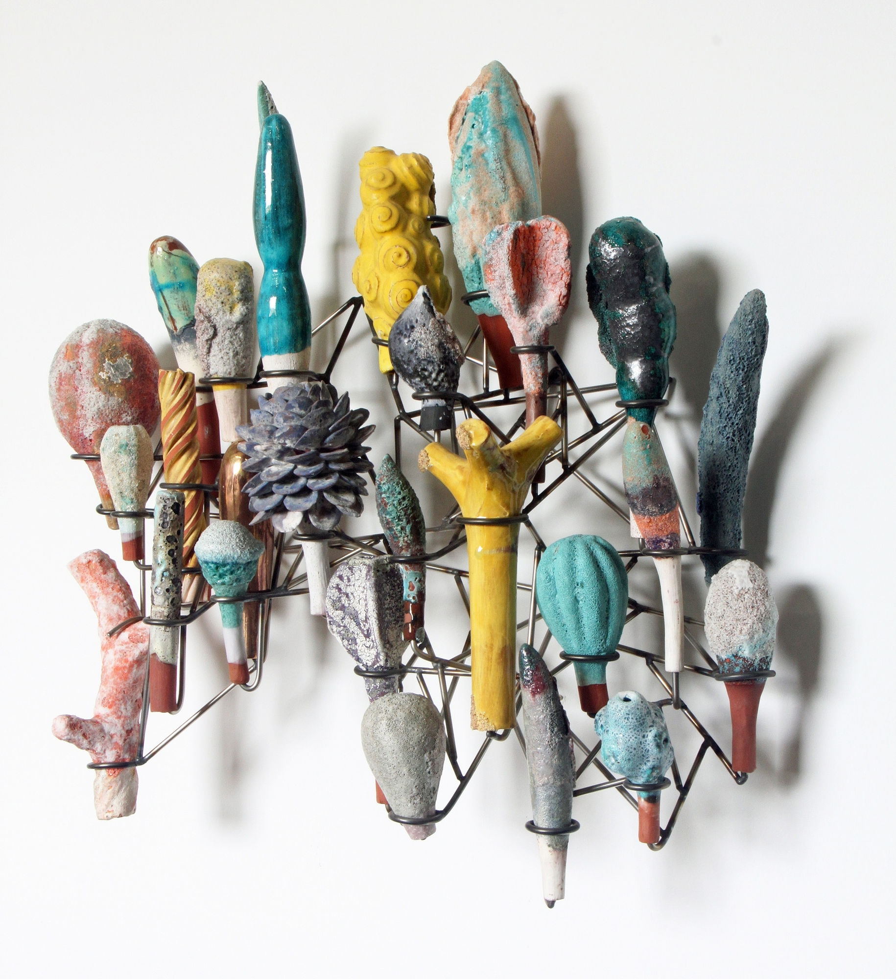 Dave Hicks, Panel Composition (yellow cluster), 2015