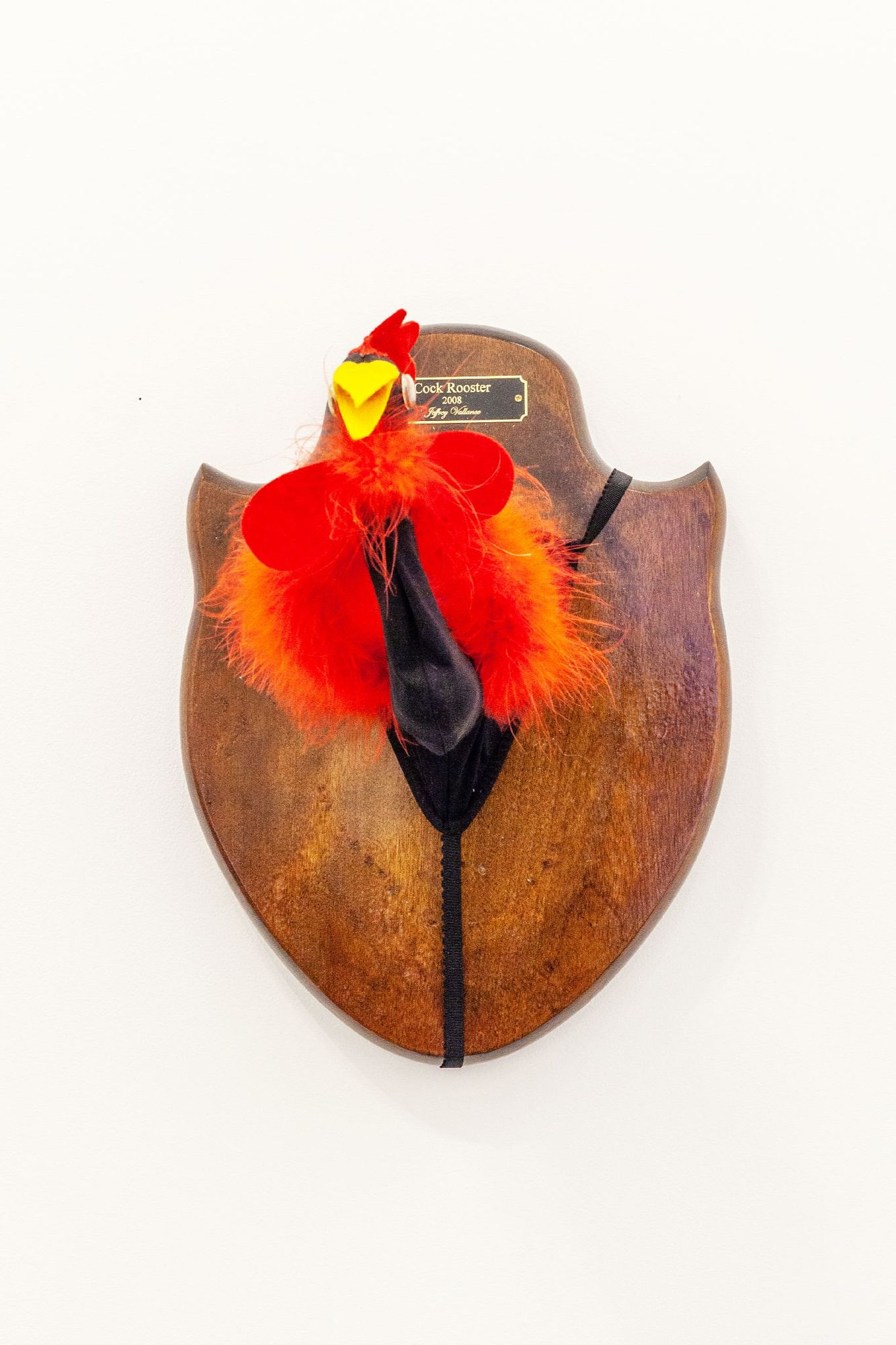 Jeffrey Vallance, Cock Rooster Plaque, 2018