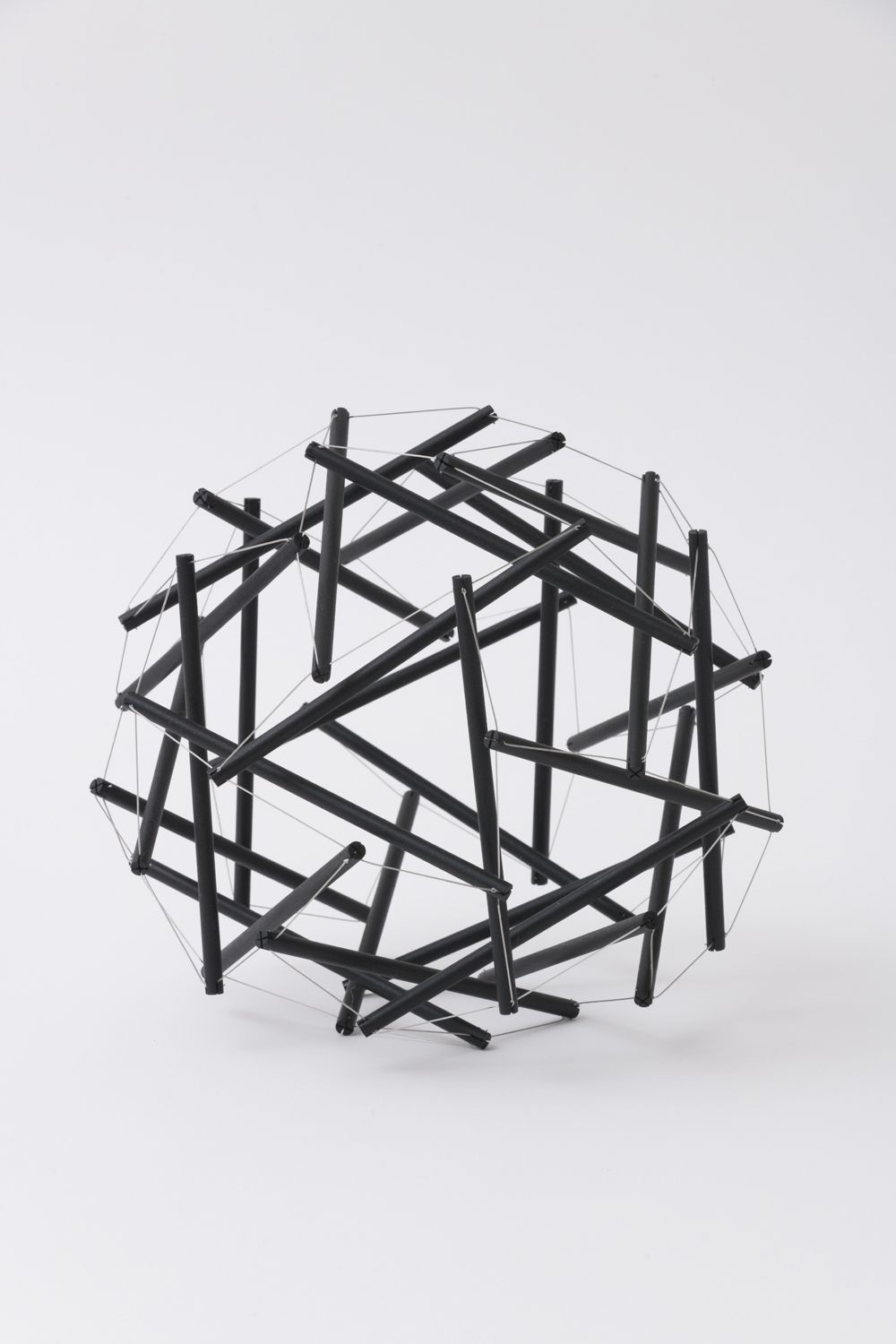 Buckminster Fuller, Geodesic Tensegrity Sphere, 30 Strut, 3 Frequency Dome, Carbon C-60 Finish, Edition 1 of 1, 1982