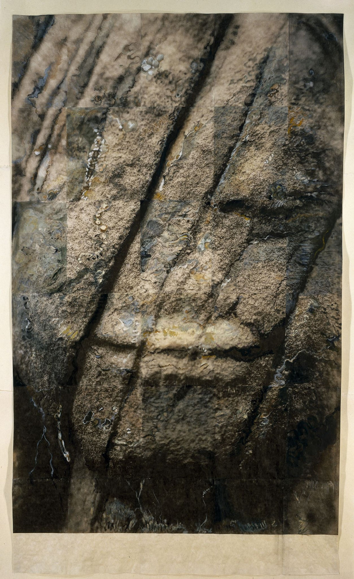 Mary Heebner, Khmer Faces, #8, 2004