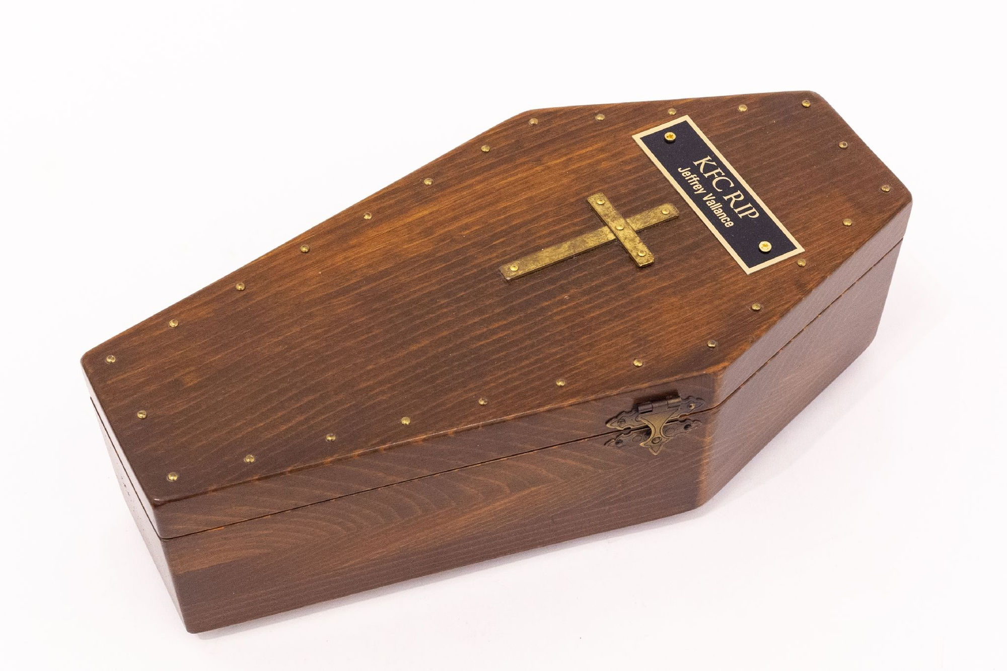 Jeffrey Vallance, KFC RIP Casket Reliquary, 2018