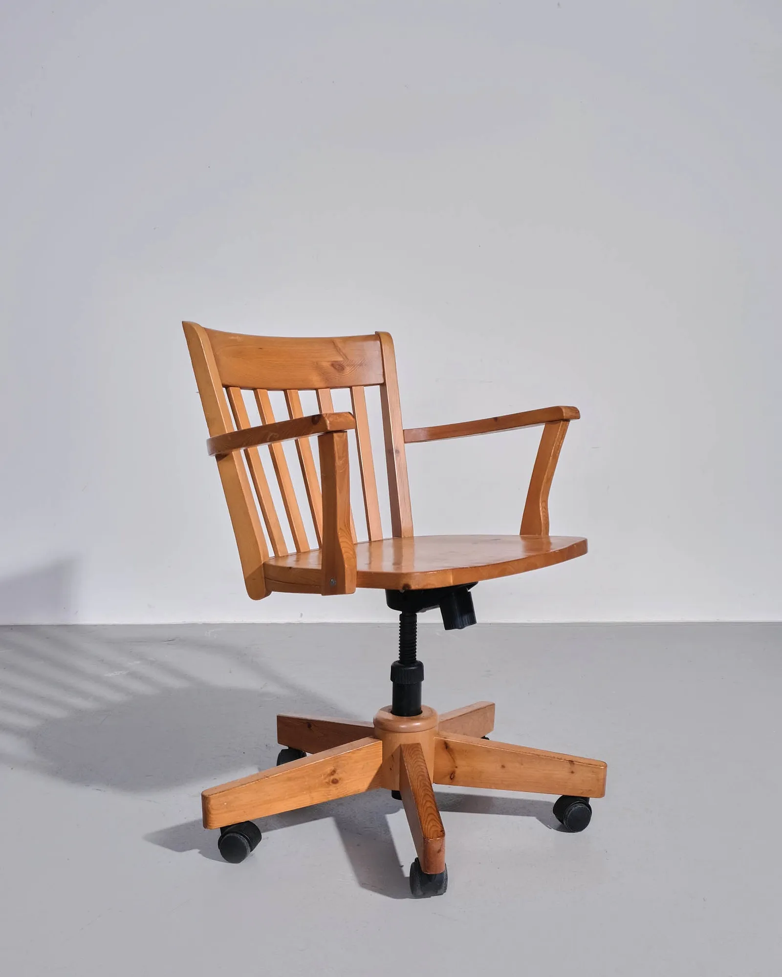 Swedish, Pine 'Joel' Swivel Chair