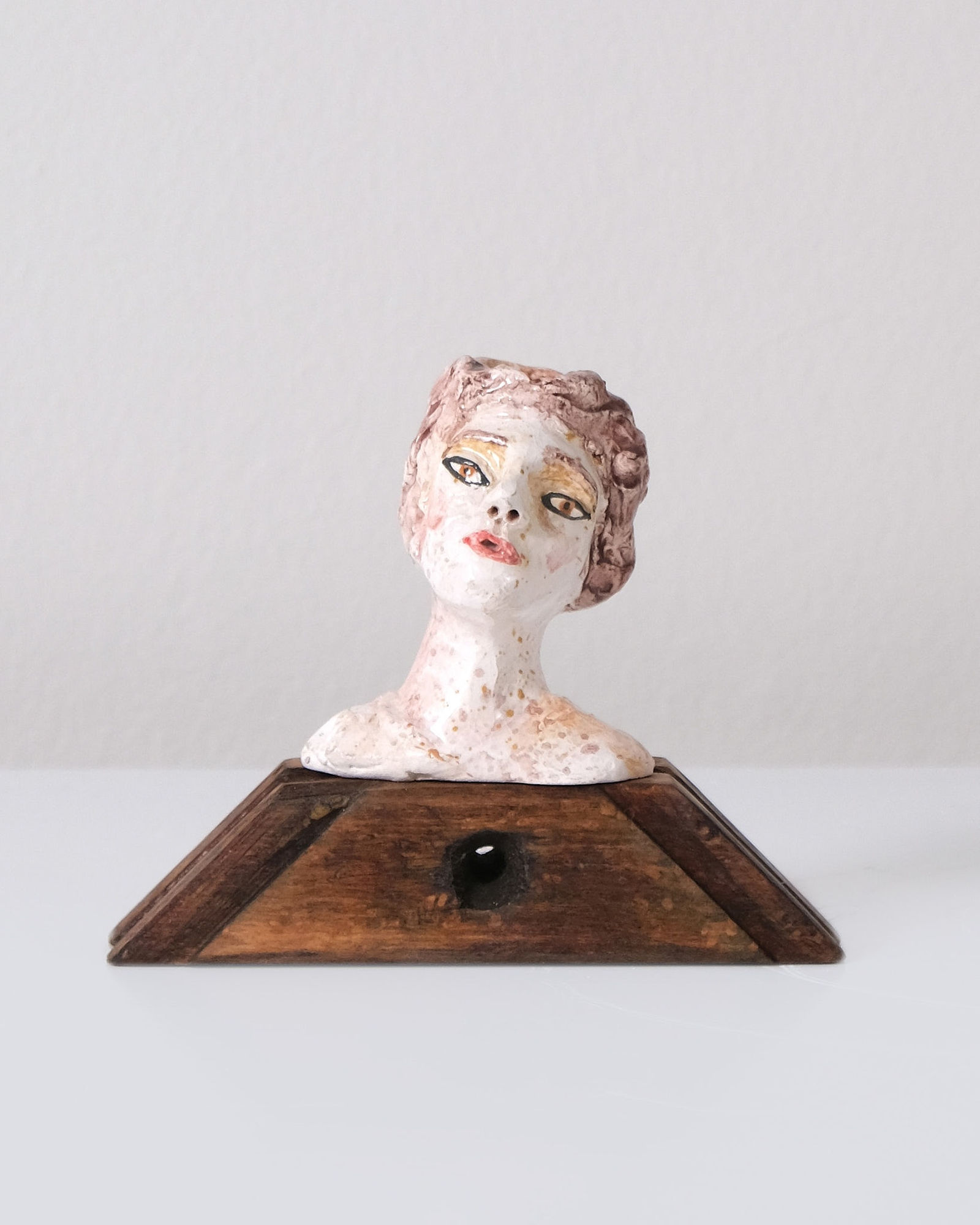 Amata Benedict, Miniature Head Candlestick II