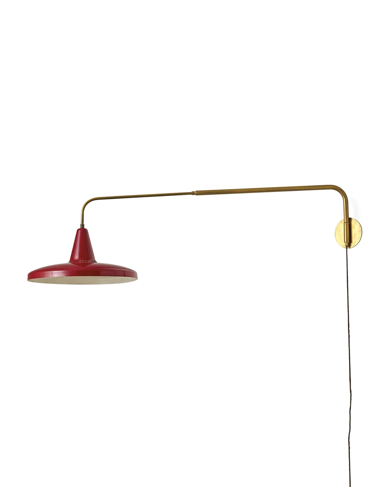 Oluce, Red extendable wall lamp