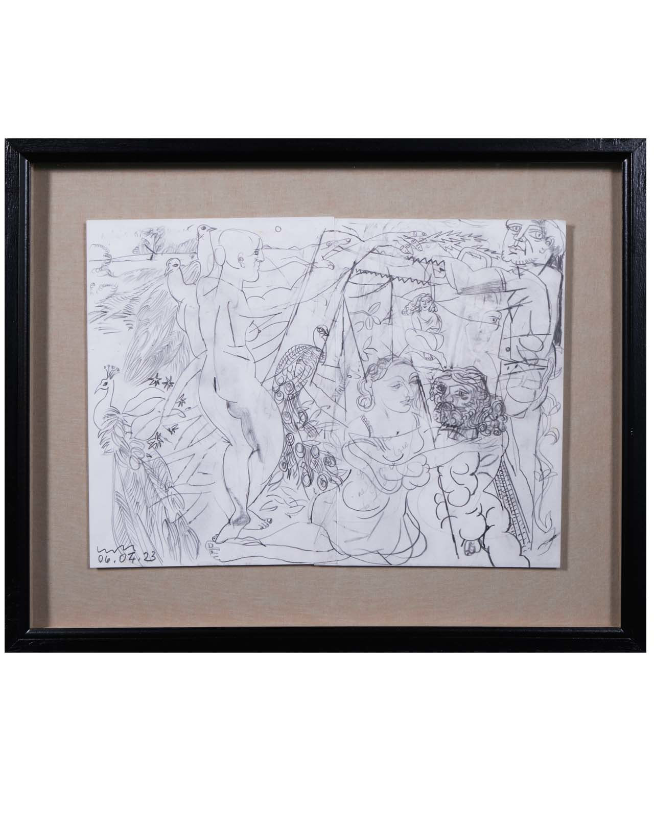 Luke Hannam, Beautiful Birds Fan Their Tails, 2023