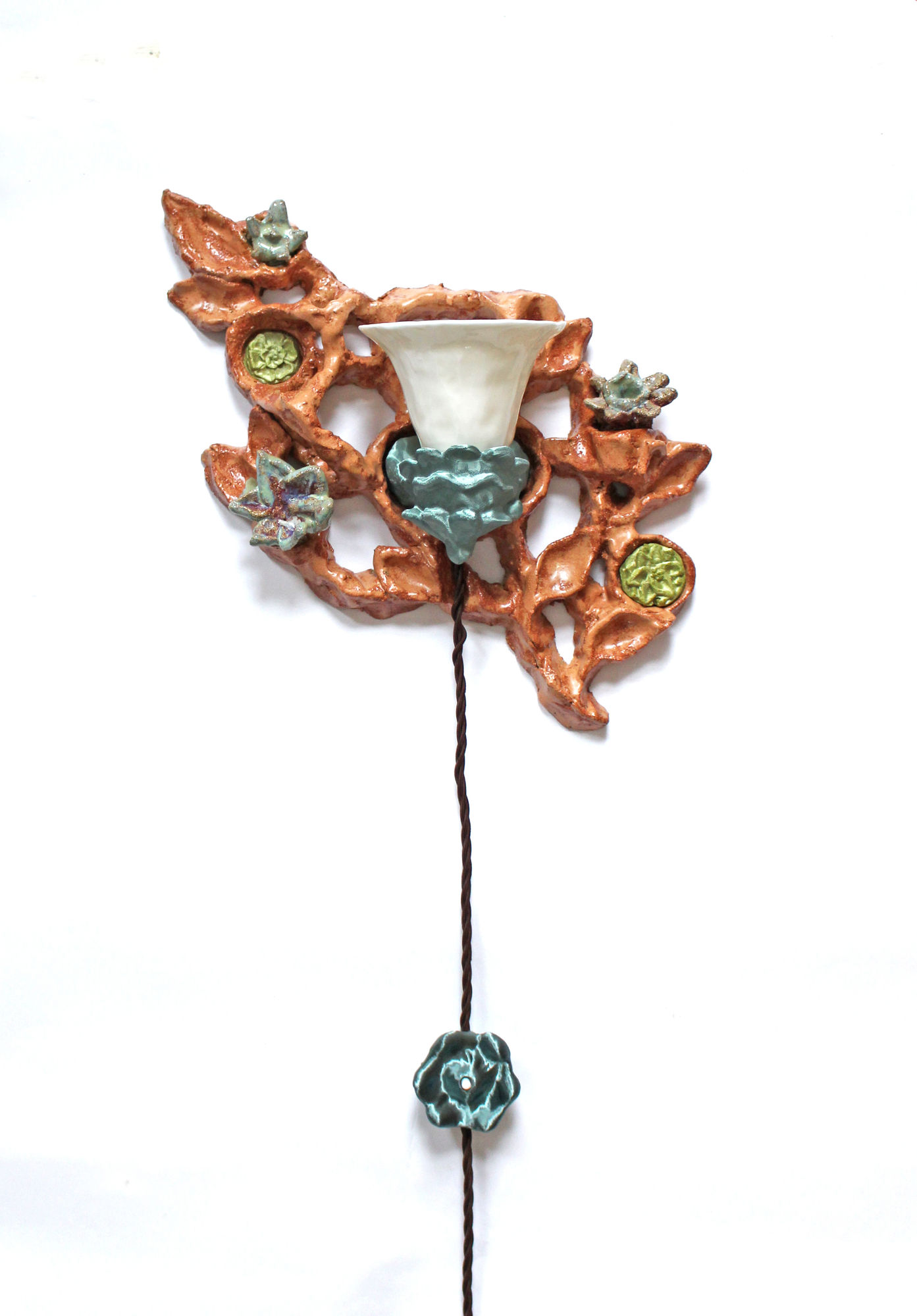 Wondering People, Natalia Triantafylli, Peachy Brunch Sconce, 2024
