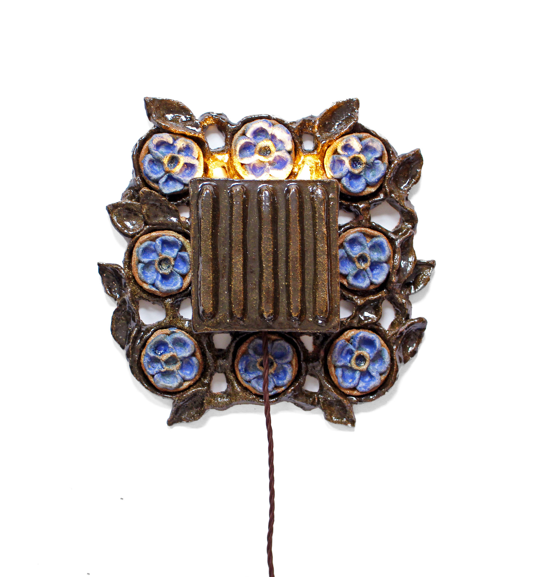 Wondering People, Natalia Triantafylli, Flower Press Sconce, 2024