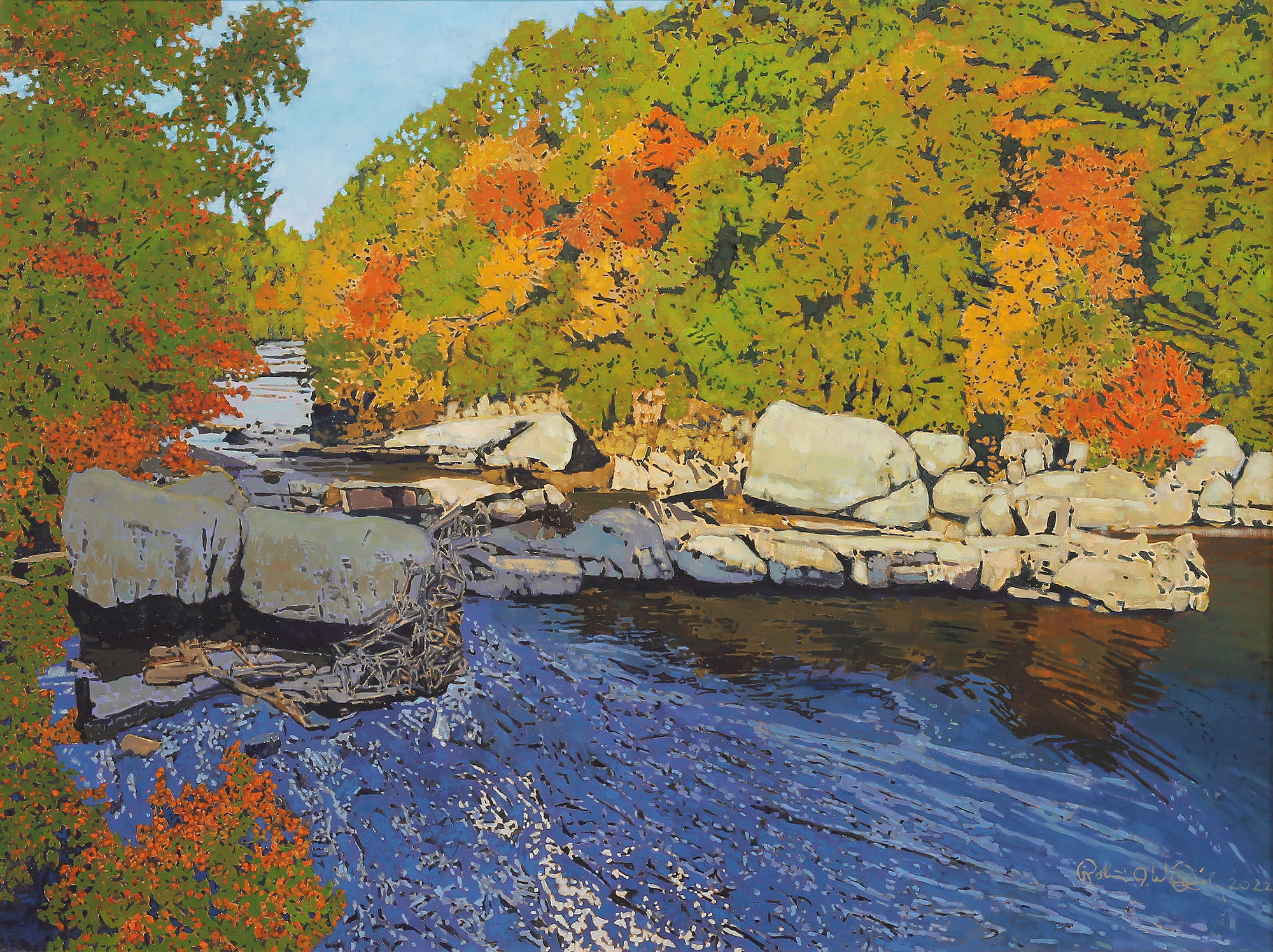 Robert Wieferich, Autumn Day, Narraguagus River