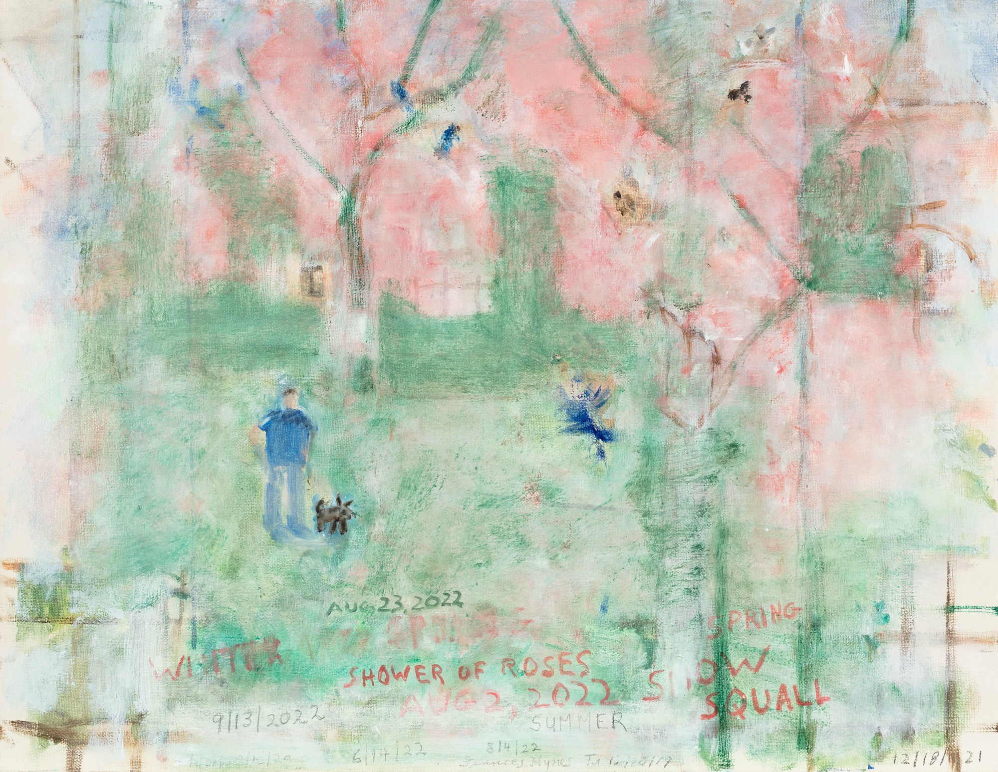 Frances Hynes, Back Yard, Three Seasons, 2019-2022