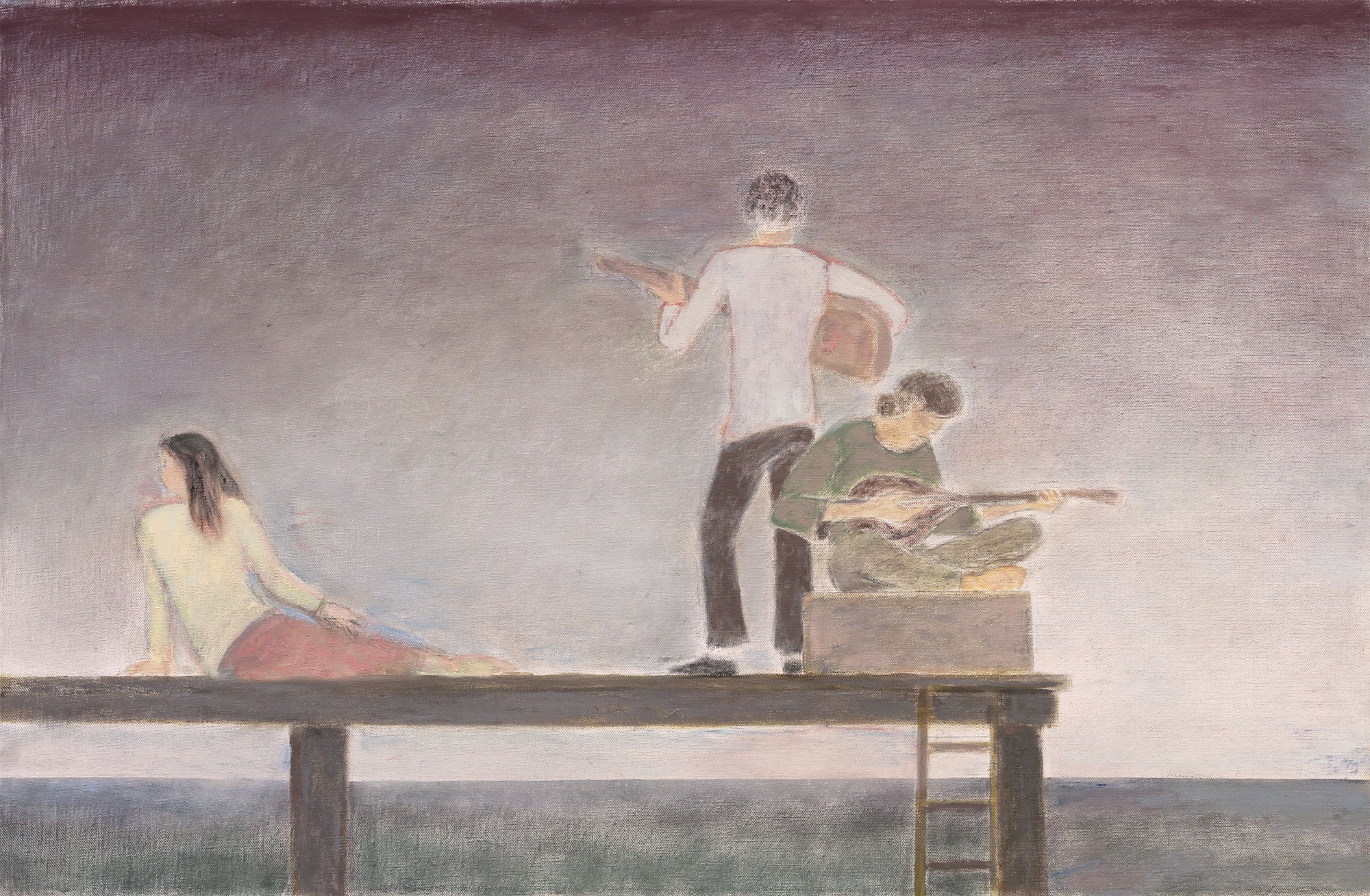 Will Barnet, Musicians on a Dock , 2008