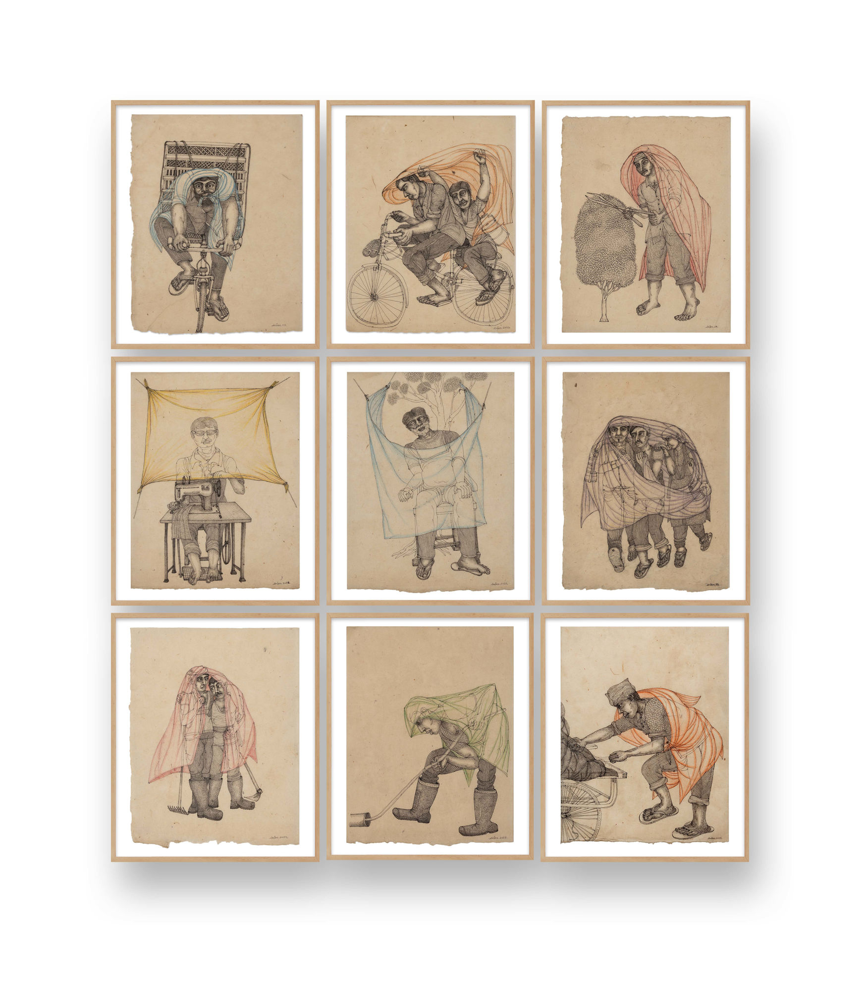 Anjan Modak, A Wet Morning in Delhi, 2023