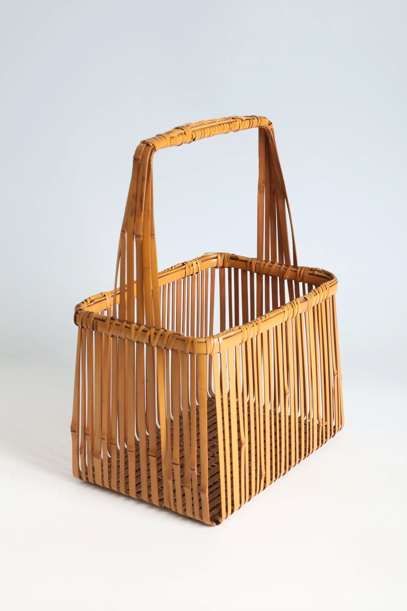 Kosuge Kogetsu, Rectangular Flower Basket, 1970s