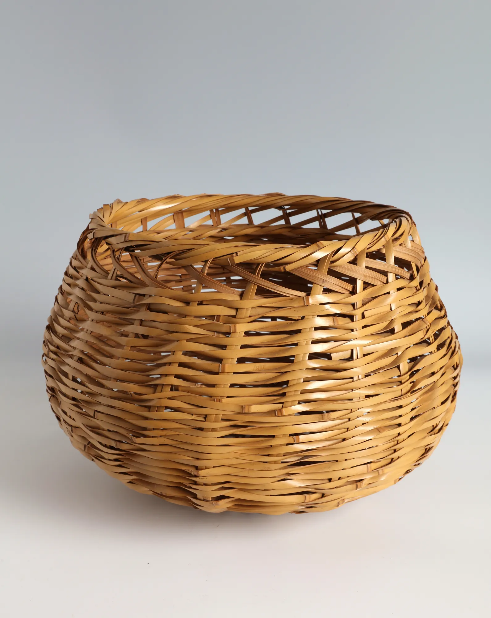 Iizuka Rokansai, “Fisherman” Flower Basket , ca 1927–30