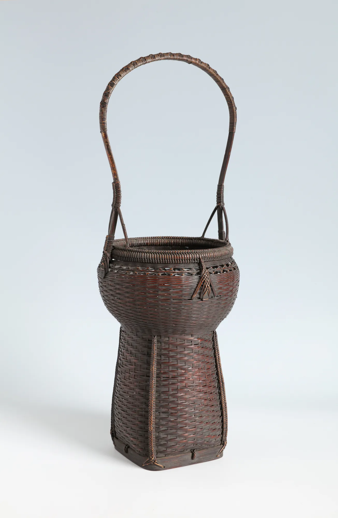 Kansai karamono basket maker, Handled Flower Basket in Chinese Style, ca 1900