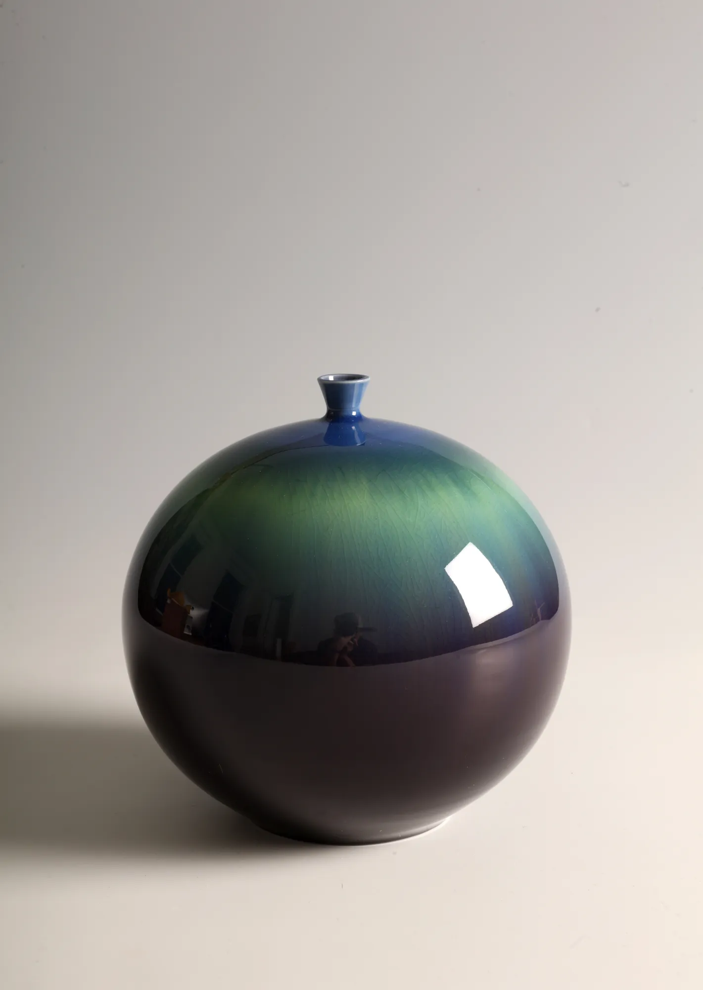 Tokuda Yasokichi III, Round Vase, 1990s