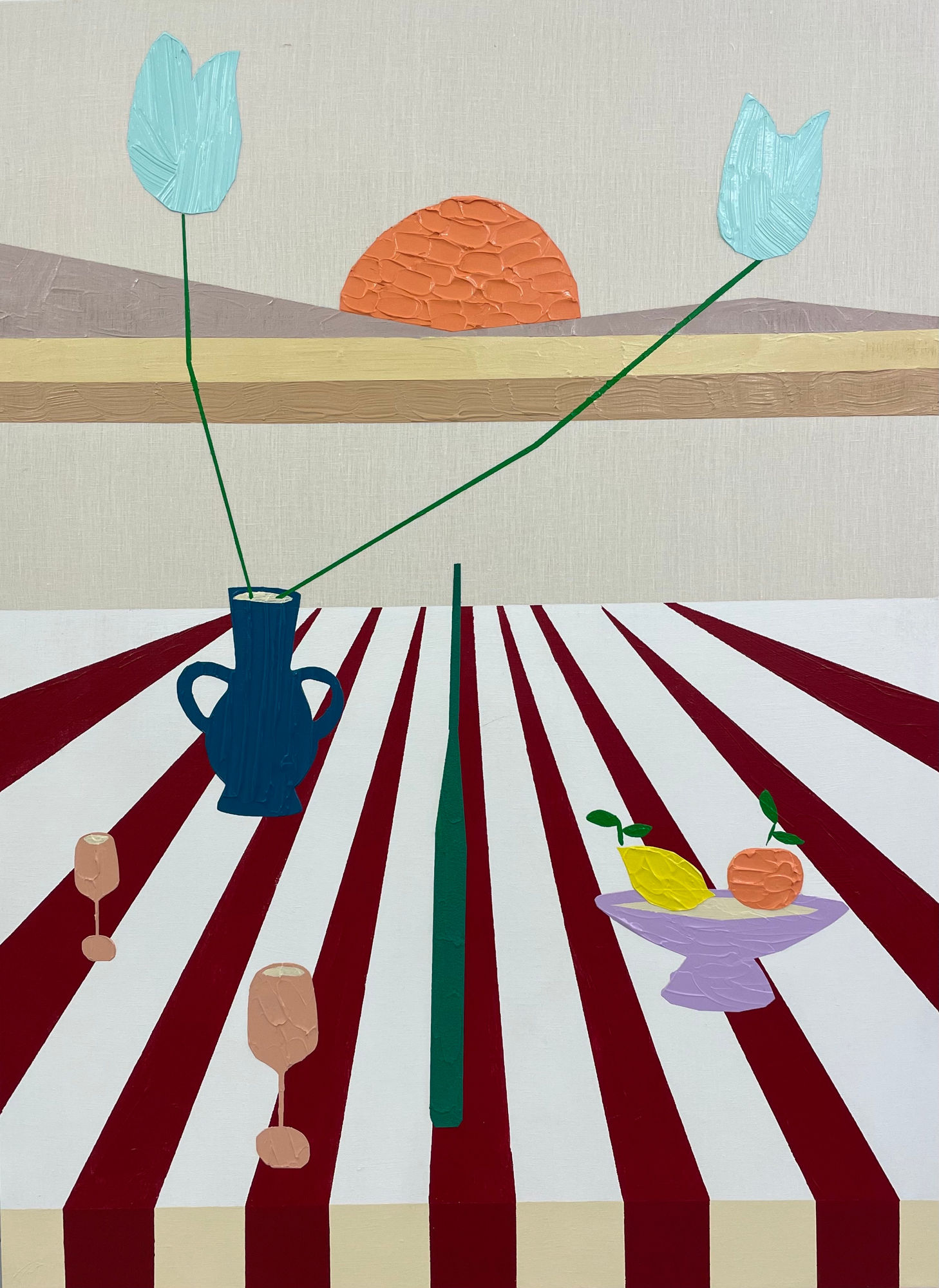 Ben Arpea, Blue tulips, 2023