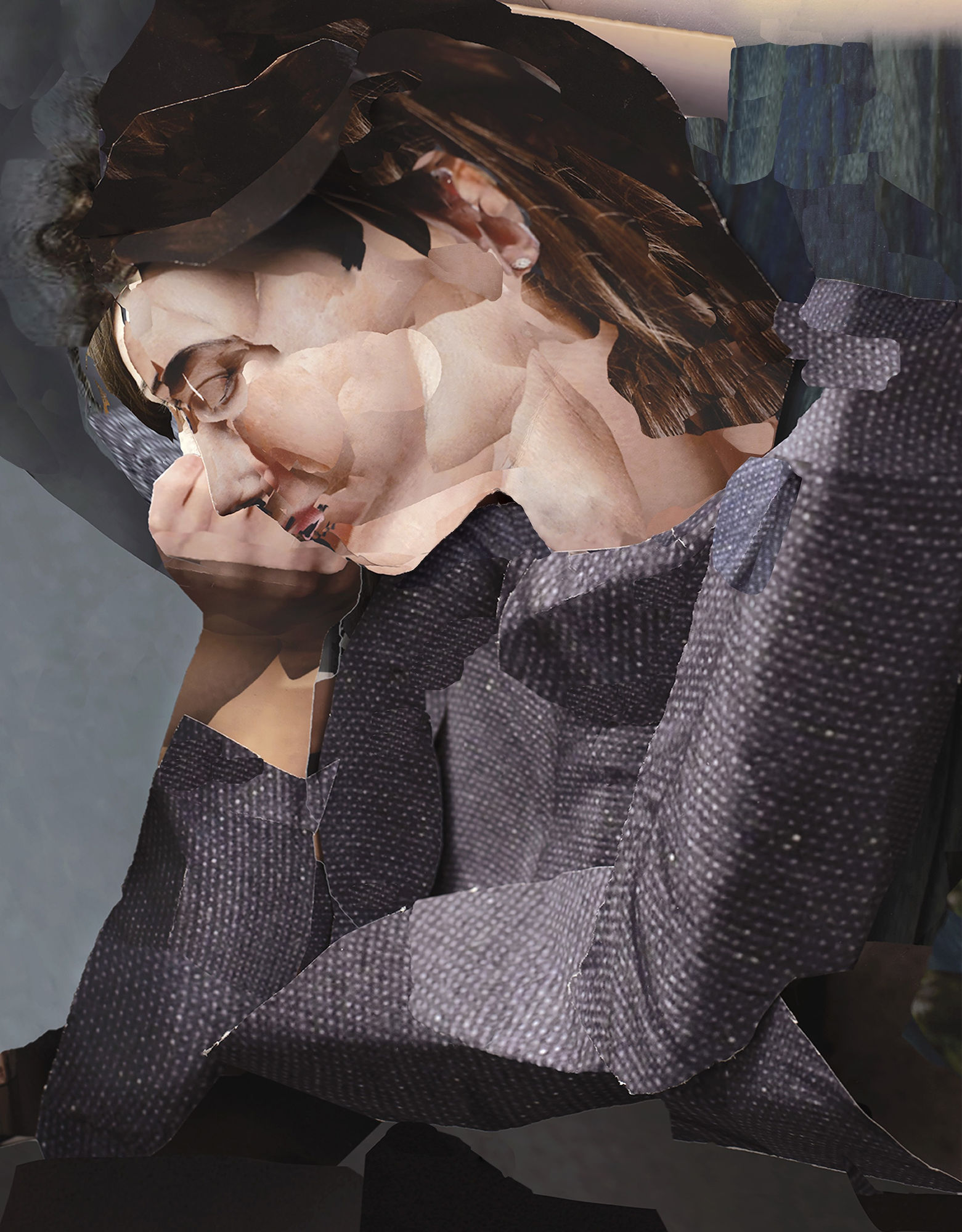 Alina Frieske, Blue Folding, 2020