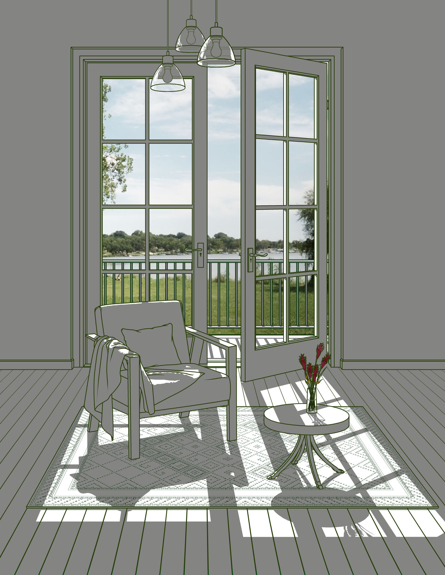 Hwang Seontae, The Space with Sunshine V, 2022