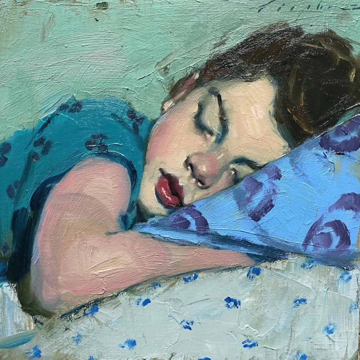 Malcolm Liepke, Napping, 2022